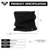 image:imageRoxy Womens Blizzard Collar  FleeceLined Chunky Knit Neck Warmer with Hydrosmart Technology Adjustable Toggle Design Black One SizeBlack