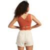 image:imageRoxy Womens Good Keepsake Cropped Tank Cutout Crop TopBaked Clay 233