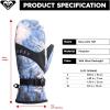 image:imageRoxy Womens Jetty SnowboardSki Mittens  Waterproof Touchscreen Technology Adjustable Wrist StrapsWild Wind Darknight