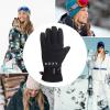 image:imageRoxy Womens Jetty Solid Insulated Snowboard Ski Gloves for Cold WeatherTrue Black Kvj0
