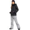 image:imageRoxy Womens Nadia Ski Pant  10K Waterproof Insulated PFASFree Adjustable Waist amp Snow GaitersGrey