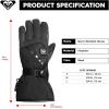 image:imageRoxy Womens Sierra Warmlink Gloves  Heated Waterproof Touchscreen Compatible Leather PalmBlack