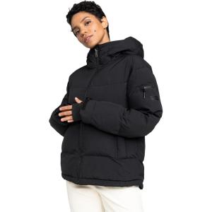 image:imageRoxy Womens Alofted Puffy Jacket  10k Waterproof Insulated Snowboard Jacket PfasfreeAnthracite