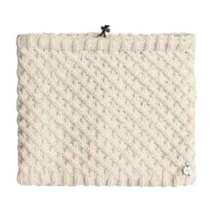 image:imageRoxy Womens Blizzard Collar  FleeceLined Chunky Knit Neck Warmer with Hydrosmart Technology Adjustable Toggle Design Black One SizeButtercream