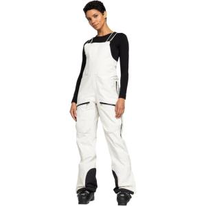 image:imageRoxy Womens Lunalite Goretex Bib Overalls 30k Waterproof Tailored Fit Fully Taped Easyentry Side ZipCream
