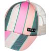 image:imageRoxy Girls Honey Coconut Trucker Hat  Breathable Mesh Snapback Curved VisorAgave Green Very Vista Stripe