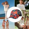 image:imageRoxy Girls Honey Coconut Trucker Hat  Breathable Mesh Snapback Curved VisorAnthracite Floral Fiesta