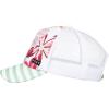 image:imageRoxy Girls Honey Coconut Trucker Hat  Breathable Mesh Snapback Curved VisorBright White Bayside Blooms 231