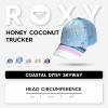 image:imageRoxy Girls Honey Coconut Trucker Hat  Breathable Mesh Snapback Curved VisorCoastal Ditsy Skyway