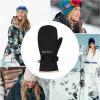 image:imageRoxy Girls Jetty SnowboardSki Mittens  DryFlight PFCFree WarmFlight Insulation Touch Screen Adjustable Black Small