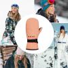 image:imageRoxy Girls Jetty SnowboardSki Mittens  DryFlight PFCFree WarmFlight Insulation Touch Screen Adjustable Peach Pink Small