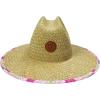 image:imageRoxy Girls Pina to My Colada Straw Panama HatFloral Check Bodacious