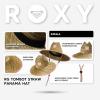 image:imageRoxy Girls Tomboy Woven Straw Hat  Wide Brim  Adjustable  Sun Protection  Beach  Vacation  NaturalImpala