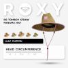 image:imageRoxy Girls Tomboy Woven Straw Hat  Wide Brim  Adjustable  Sun Protection  Beach  Vacation  NaturalLilac Chiffon