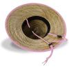 image:imageRoxy Girls Tomboy Woven Straw Hat  Wide Brim  Adjustable  Sun Protection  Beach  Vacation  NaturalLilac Chiffon