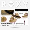 image:imageRoxy Girls Tomboy Woven Straw Hat  Wide Brim  Adjustable  Sun Protection  Beach  Vacation  NaturalLilac Chiffon