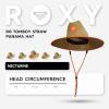 image:imageRoxy Girls Tomboy Woven Straw Hat  Wide Brim  Adjustable  Sun Protection  Beach  Vacation  NaturalNectarine