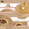 image:imageRoxy Girls Tomboy Woven Straw Hat  Wide Brim  Adjustable  Sun Protection  Beach  Vacation  NaturalPeach Pearl