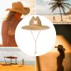 image:imageRoxy Girls Tomboy Woven Straw Hat  Wide Brim  Adjustable  Sun Protection  Beach  Vacation  NaturalPeach Pearl