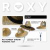 image:imageRoxy Girls Tomboy Woven Straw Hat  Wide Brim  Adjustable  Sun Protection  Beach  Vacation  NaturalSkyway