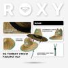 image:imageRoxy Girls Tomboy Woven Straw Hat  Wide Brim  Adjustable  Sun Protection  Beach  Vacation  NaturalWasabi