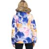 image:imageRoxy Snow Juniors Jet Ski Printed Slim Fit Snow JacketBright White Pansy Pansy