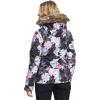 image:imageRoxy Snow Juniors Jet Ski Printed Slim Fit Snow JacketTrue Black Blurry Flower