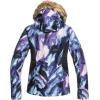 image:imageRoxy Snow Juniors Jet Ski Printed Slim Fit Snow JacketTrue Black Petole Kvj7