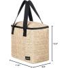 image:imageRoxy Water Effect Cooler Bag  Reusable  Can Carry  Picnic  Work  Travel  Beach  Vacation  Camping  Large Capacity  Anthracite Sunny Floral SwimLittle Horizon  Natural