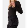 image:imageRoxy Womens Bleeker Snowboard Pant  10k Waterproof Pfasfree Venting Boot Gaiter Hem Lift SystemBlack