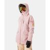 image:imageRoxy Womens Free Love Snow Jacket  15k Waterproof Insulated Pfasfree Hydrosmart CollarRose