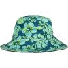 image:imageRoxy Womens Jasmine Paradise Reversible Bucket Hat  100 Cotton Lightweight amp Packable Hat for Beach or FestivalIts Giving Aloha Crystal Teal