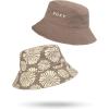 image:imageRoxy Womens Jasmine Paradise Reversible Bucket Hat  100 Cotton Lightweight amp Packable Hat for Beach or FestivalTropical Tile Portabella