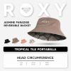 image:imageRoxy Womens Jasmine Paradise Reversible Bucket Hat  100 Cotton Lightweight amp Packable Hat for Beach or FestivalTropical Tile Portabella