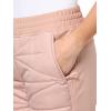 image:imageRoxy Womens Lumi Insulated Hybrid Jogger Pant Insulated Quilted Pant Mixed Media DesignRose