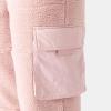 image:imageRoxy Womens Sherpa Jogger  Relaxed Fit Faux Sherpa Fleece Pant Adjustable Waist PfasFree Fully LinedRose