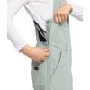 image:imageRoxy Womens Slim Fit Rideout Snow Bib Overalls  15k Waterproof Insulated Fully Taped SeamsLily Pad