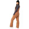 image:imageRoxy Womens Slim Fit Rideout Snow Bib Overalls  15k Waterproof Insulated Fully Taped SeamsRusset