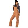 image:imageRoxy Womens Slim Fit Rideout Snow Bib Overalls  15k Waterproof Insulated Fully Taped SeamsRusset