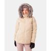 image:imageRoxy Womens Snowdrift Puffer Jacket  10k Waterproof Pfasfree Hydrosmart Faux Fur HoodDesert Combo