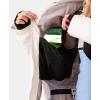 image:imageRoxy Womens Snowdrift Puffer Jacket  10k Waterproof Pfasfree Hydrosmart Faux Fur HoodSnow White