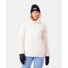 image:imageRoxy Womens Snowdrift Puffer Jacket  10k Waterproof Pfasfree Hydrosmart Faux Fur HoodSnow White