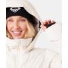image:imageRoxy Womens Snowdrift Puffer Jacket  10k Waterproof Pfasfree Hydrosmart Faux Fur HoodSnow White