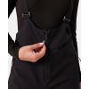 image:imageRoxy Womens Summit Softshell Bib Pants  15k Waterproof Slim Fit Snow Bib Stretch Fabric Knee PaddingBlack