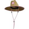 image:imageRoxy Girls Tomboy Woven Straw Hat  Wide Brim  Adjustable  Sun Protection  Beach  Vacation  NaturalLilac Chiffon
