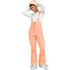 image:imageRoxy Womens Summit Softshell Bib Pants  15k Waterproof Slim Fit Snow Bib Stretch Fabric Knee PaddingPink