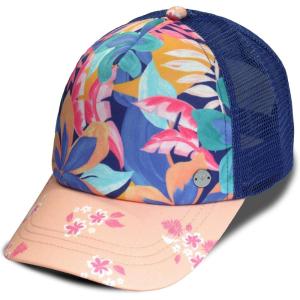 image:imageRoxy Girls Honey Coconut Trucker Hat  Breathable Mesh Snapback Curved VisorCoastal Golden Hour