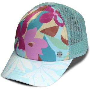 image:imageRoxy Girls Honey Coconut Trucker Hat  Breathable Mesh Snapback Curved VisorFair Aqua Endless Summer