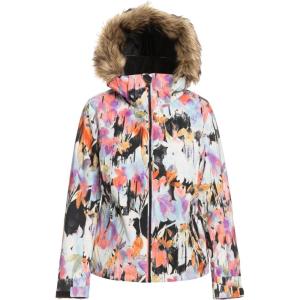 image:imageRoxy Snow Juniors Jet Ski Printed Slim Fit Snow JacketTrue Black Tenderness