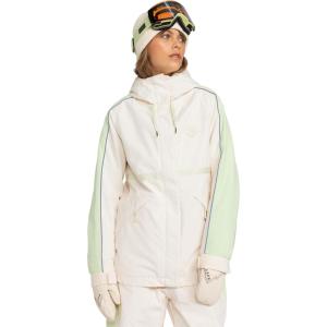 image:imageRoxy Womens High Ridge Hoodie Snowboard Jacket  10k Waterproof Insulated Ski JacketCream